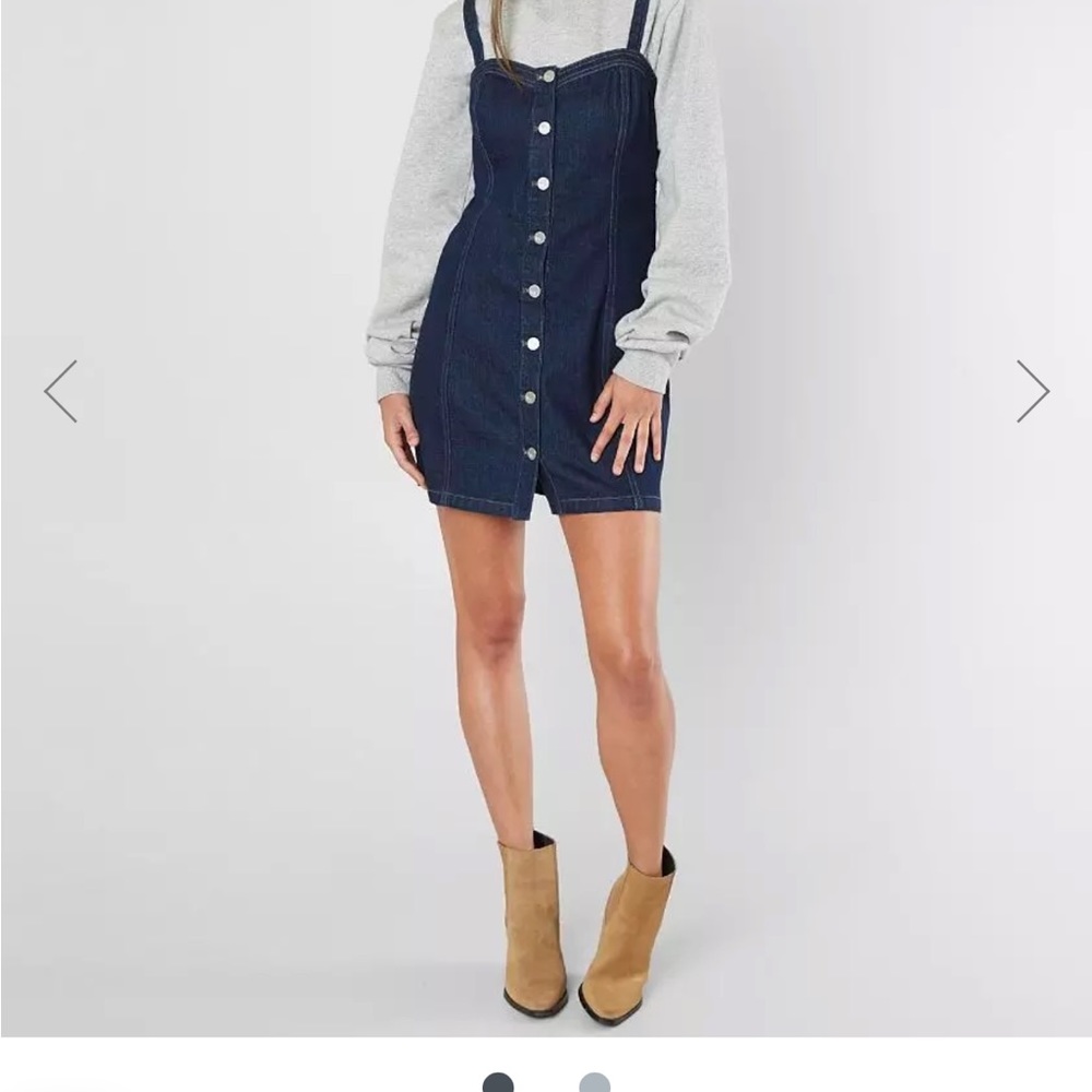 Kendall & Kylie Button Up Denim Dress